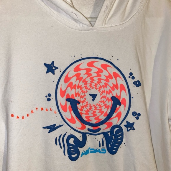 Adidas Basketball Trae Young Illusion White Hoodie Rare - Unisex Small - Picture 4 of 8